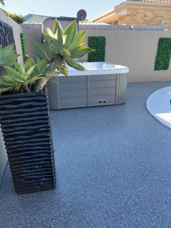 Residential pool-area coating